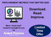 Announcing the Procurement Metrics that Matter eBook Available for a Limited Time Only!