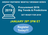 Join Us for Our Annual Procurement BIG Trends and Predictions Webinar (Jan 29)!