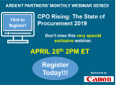 CPO Rising 2019: #ValueExpansion — A New Webinar from Ardent Partners