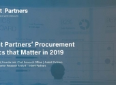 Ardent Partners’ Newest eBook, Procurement Metrics that Matter in 2019, Available for a Limited Time Only!