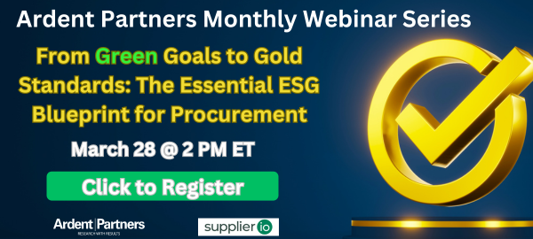 NEW WEBINAR — From Green Goals to Gold Standards: The Essential ESG Blueprint for Procurement