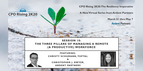 The Resiliency Imperative – The Three Pillars of Managing a Remote (and Productive) Workforce (Session 10 Overview)