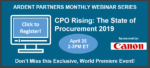 CPO Rising 2019: #ValueExpansion — A New Webinar from Ardent Partners