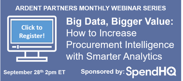 NEW WEBINAR – Five Strategies to Increase Procurement Intelligence (and Performance)