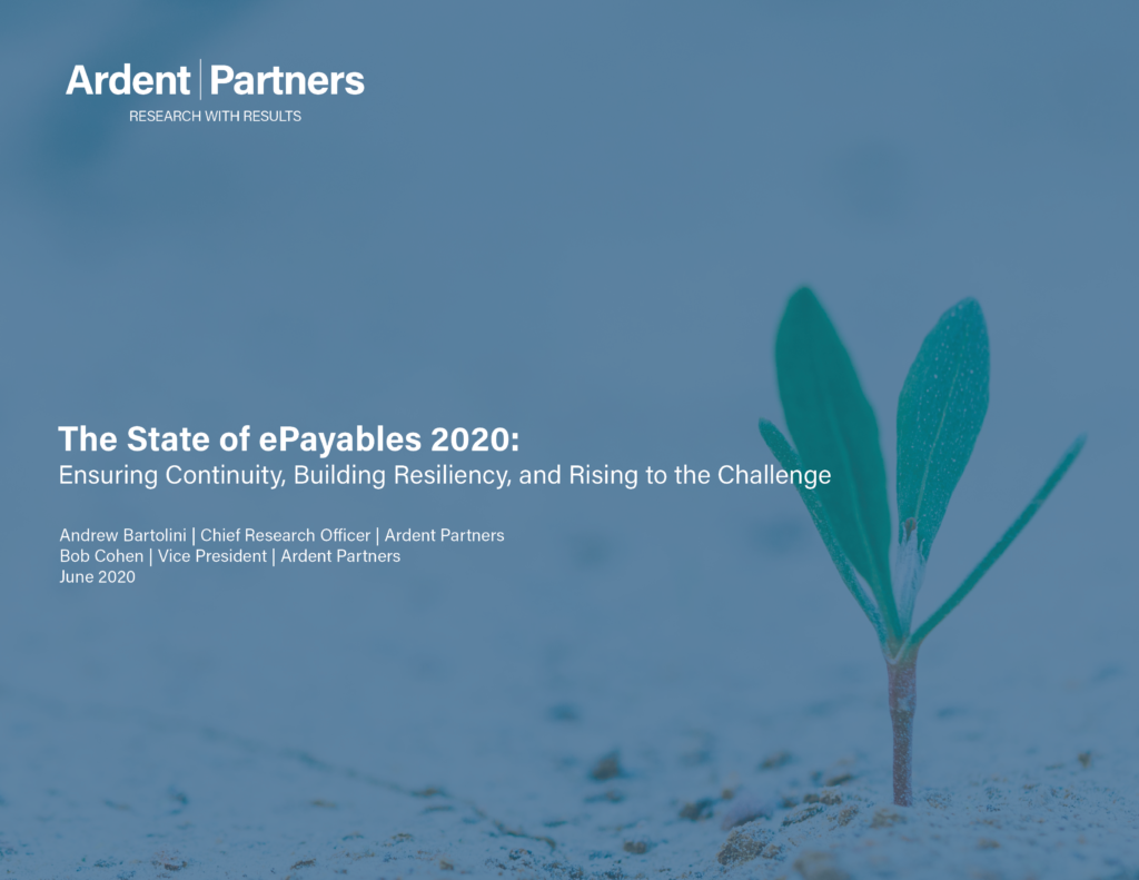 Now Available – The State of ePayables 2020 Market Research Report