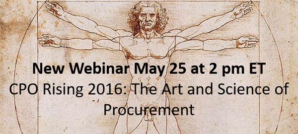 New Webinar – CPO Rising 2016: The Art and Science of Procurement