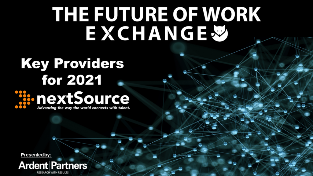 Future of Work Exchange Key Providers For 2021: NextSource