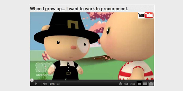 YouTube Hall of Fame – Procurement: When I grow up, I want to work in procurement