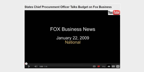 YouTube Hall of Fame – Procurement: California’s CPO on Fox Business