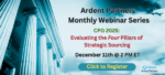 NEW WEBINAR: CPO 2025: Evaluating the Four Pillars of Strategic Sourcing