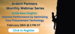 NEW WEBINAR: Scale New Heights: Improve Performance by Optimizing Your Procurement Technology