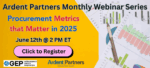 NEW WEBINAR: Procurement Metrics that Matter in 2025