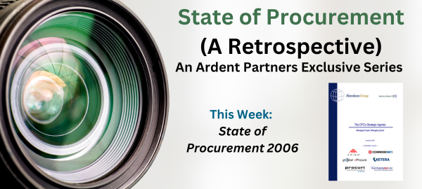 State of Procurement (A Retrospective): Insights from the 2006 Agenda