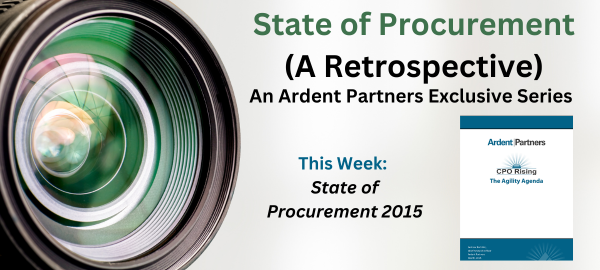 State of Procurement (A Retrospective): Insights from the 2015 Agenda