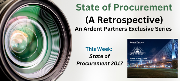 State of Procurement (A Retrospective): Insights from the 2017 Agenda