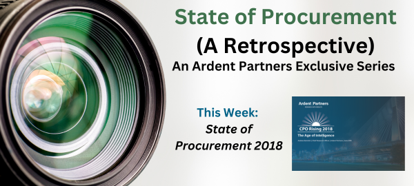 State of Procurement (A Retrospective): Insights from the 2018 Agenda