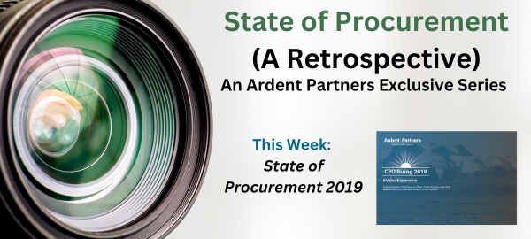 State of Procurement (A Retrospective): Insights from the 2019 Agenda