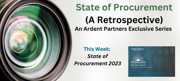 State of Procurement (A Retrospective): Insights from the 2023 Agenda