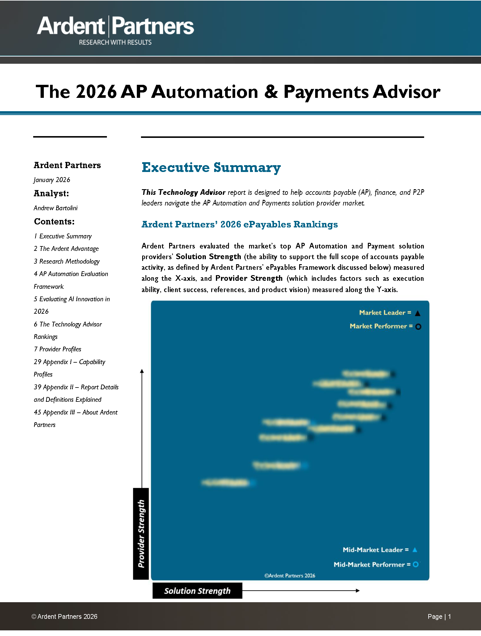 Announcing The 2026 AP Automation and Payments Technology Advisor Report