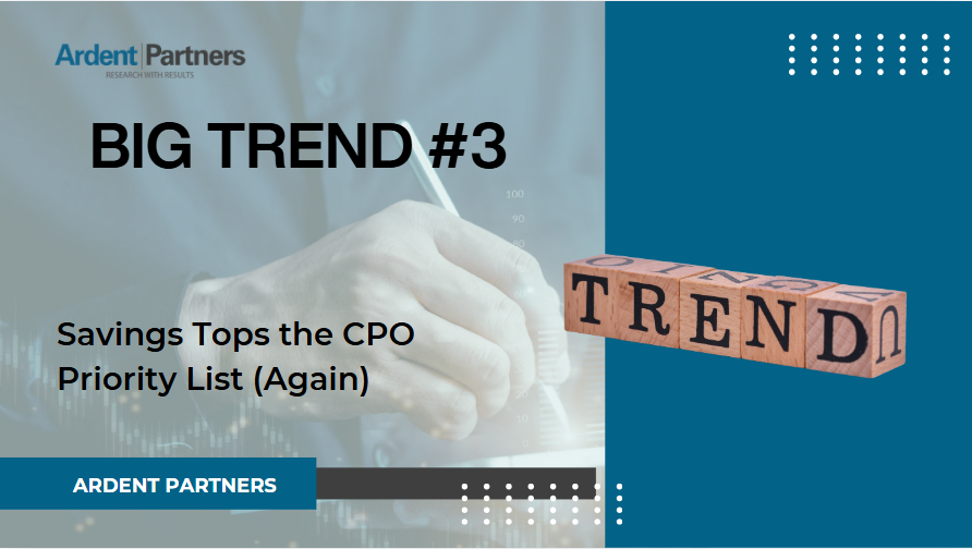 Winning 2026: The CPO 45-Second Briefing – “Savings Tops the CPO Priority List (Again)”