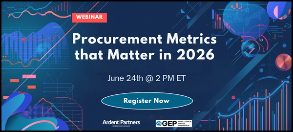 NEW WEBINAR: Procurement Metrics That Matter in 2026